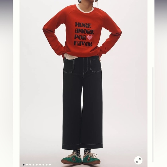 New - Mauve Black Wide-Leg Pants - Picture 2 of 5